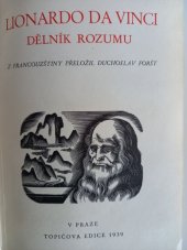 kniha Lionardo da Vinci, dělník rozumu, Topičova edice 1939