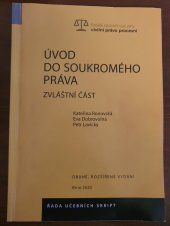 kniha Úvod do soukromého práva Zvláštní část, Česká společnost pro civilní právo procesní 2020