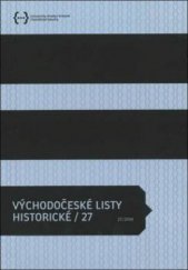 kniha Východočeské listy historické., Univerzita Hradec Králové, Historický ústav Filozofické fakulty 2010