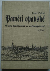 kniha Paměti opavské črty kulturní a místopisné : výbor, Optys 1992