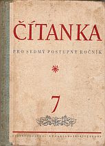 kniha Čítanka pro sedmý postupný ročník všeobecně vzdělávacích škol, SPN 1957