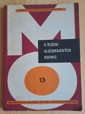 kniha O řešení algebraických rovnic, Mladá fronta 1966