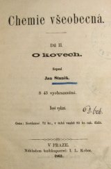 kniha Chemie všeobecná. Díl II, - O kovech, I.L. Kober 1862
