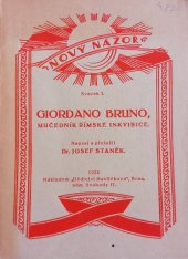 kniha Giordano Bruno mučedník římské inkvisice, Dědictví Havlíčkovo 1924