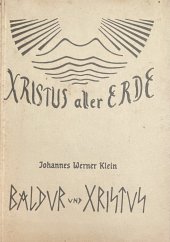kniha  Baldur und Christus, Michael-Verlag 1923