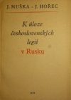 K úloze československých legií v Rusku