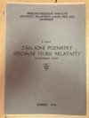 Základní poznatky speciální teorie relativity výzkum. text