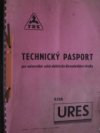 Technický pasport pro univerzální ruční elektrické dřevoobráběcí strojky Vzor Ures TOS Svitavy