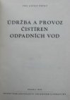 Údržba a provoz čistíren odpadních vod