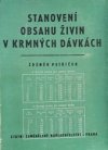 Stanovení obsahu živin v krmných dávkách