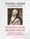 Nomenclator quadrilinguis Boemico-Latino-Graeco-Germanicus