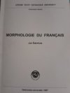 Morphologie du français