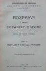 Rozpravy z oboru botaniky obecné