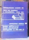 Česká národopisná bibliografie za léta 1963-70