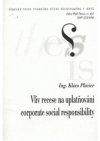Vliv recese na uplatňování corporate social responsibility =