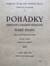 Pohádky Erbenovy a Boženy Němcové