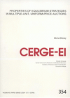 Properties of equilibrium strategies in multiple-unit, uniform-price auctions