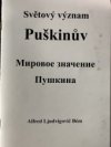 Světový význam Puškinův