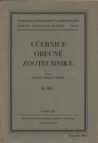 Učebnice obecné zootechniky.