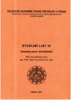 Studijní list III