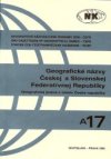 Geografické názvy Českej a Slovenskej Federatívnej Republiky