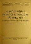 Stručné dějiny německé literatury do roku 1250