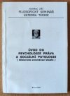 Úvod do psychologie práva a sociální patologie