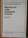 Mluvený text a jeho syntaktická výstavba