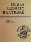 Hesla Jednoty bratrské