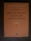 Obecné otázky chemické technologie