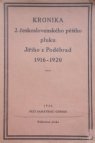Kronika 2. československého pěšího pluku Jiřího z Poděbrad 1916-1920