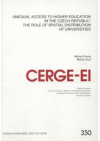Unequal access to higher education in the Czech Republic
