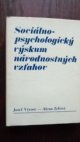 Sociálno-psychologický výskum národnostných vzťahov 