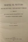 Sborník Fr. Pestyho Helység névtara - Seznam osad v Uhrách z r. 1864-65 jako pramen historicko-demografických údajů o slovenských a karpatoruských osadách