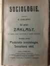Sociologie.