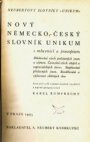 Nový německo-český slovník Unikum s mluvnicí a pravopisem