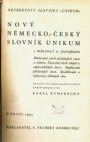 Nový německo-český slovník Unikum s mluvnicí a pravopisem