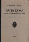 Aritmetika pro V.-VII. třídu středních škol