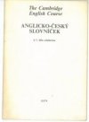 Anglicko-český slovníček k 1. dílu učebnice The Cambridge English Course
