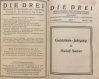 Die Drei. Monatsschrift für Anthroposophie, Dreigliederung und Goetheanismus