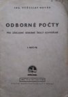 Odborné počty pro základní odborné školy kovodělné