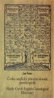 Česko-anglický příruční slovník genealogický