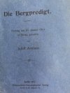Die Bergpredigt