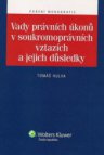 Vady právních úkonů v soukromoprávních vztazích a jejich důsledky