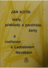 Texty, překlady a parafráze, žerty a rozhovor s Ladislavem Novákem