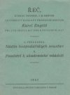 Řeč, kterou pronesl J.M. rektor University Karlovy profesor doktor Karel Engliš při své instalaci dne 9. prosince 1947