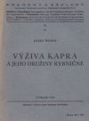Výživa kapra a jeho družiny rybničné