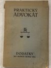 Praktický advokát dodatky do konce roku 1934