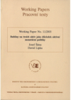 Bubliny na trzích aktiv jako důsledek aktivní monetární politiky