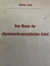 Vom Wesen der allgemeinanthroposophischen Arbeit.
